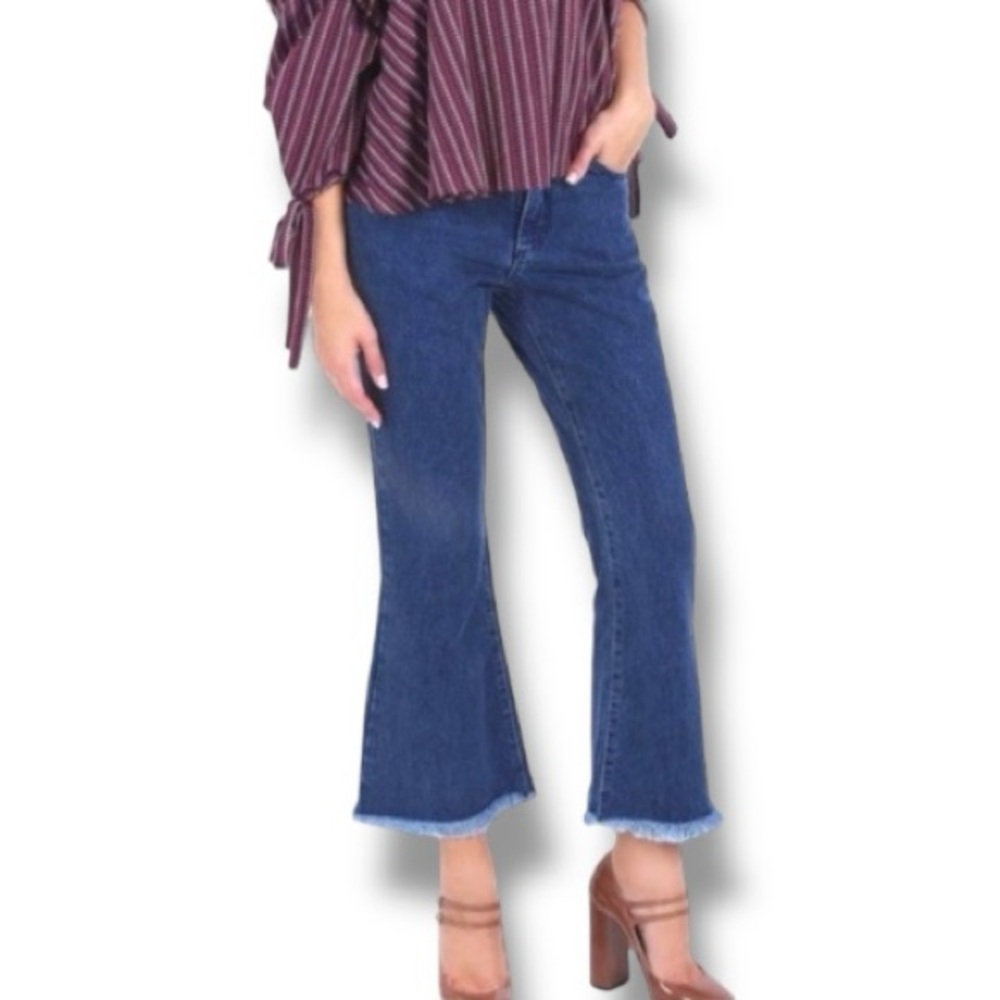 MARQUES ' ALMEIDA Capri Flare Jeans Size 14